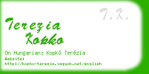 terezia kopko business card